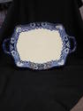 Handpainted Mexico Blue/White Decorative Tray