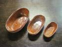 Set, 3 Vintage Small NESTING BOWLS Mexican Art Pot