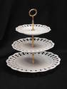 Bone China 3 Tier Dessert Tray - Bristol House