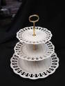 Bone China 3 Tier Dessert Tray - Bristol House