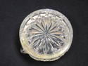 Set of Six Silverplated Glass Ashtrays