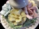 2 Vintage Porcelain Floral Lamps - Roses - Cottage