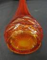 Orange Red Art Glass Vase 