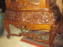 Excellent Carved Wooden Curio Cabinet - 3 Shelves