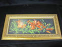 Floral NeedlePoint in Gold Frame