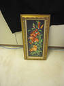 Floral NeedlePoint in Gold Frame