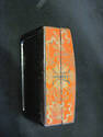 Beautiful Asian Laquered Box with Ceramic Top Inse