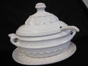 White Ceramic Tureen Laddle, Plate - Neuwirth Port