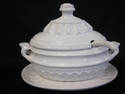 White Ceramic Tureen Laddle, Plate - Neuwirth Port