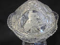 Beautiful Tall Etched Cyrstal Candy Dish - Owl Des