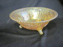 Carnival Glass Footed Bowl