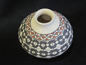 Hand Painted Clay Pot by artist Maria Saenz