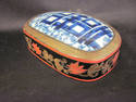 Beautiful Asian Laquered Box with Ceramic Top Inse