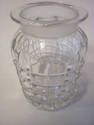 Set of Three Etched Glass Apothecary Jars