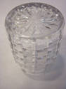 Set of Three Etched Glass Apothecary Jars