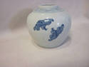 Vintage Chinese Handpainted Vase - Three Men