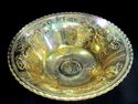 VinTAGe Carnival Glass Footed Bowl **Roses**