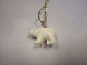 Gold Chain with Ceramic Bear Pendant