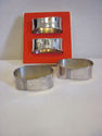 Set of Four Napkin Rings - R&B