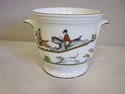 Bone China Planter - English Hunting Scene