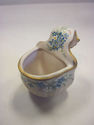 Vintage Ring Holder - Handpainted Blue Flowers