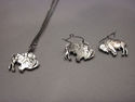 Buffalo Nickel Necklace and Earrings