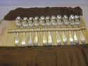 Eleven Monogramed Silver Spoons - 1847 Rogers