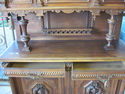 Antique French Gothic Walnut Sideboard Buffet