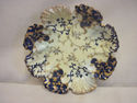 Antique Cobalt/Gold Gilt Round Dish - Scalloped Ed