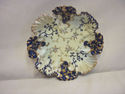 Antique Cobalt/Gold Gilt Round Dish - Scalloped Ed