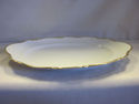 White Ceramic Platter with Gold Edge - Germay Bava