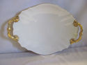 Gold/Cream Colored Ceramic Platter - Lenox USA 