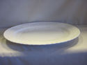 White Ceramic Platter with Embossed Design - Engla