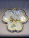 Ceramic Clover Shaped Vanity/Candy/Serving Dish Pr