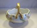 Ceramic Handpainted Candy Dish - Gold Colored Hand