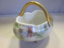 Ceramic Handpainted Candy Dish - Gold Colored Hand