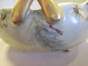 Ceramic Handpainted Candy Dish - Gold Colored Hand