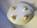 Ceramic Handpainted Candy Dish - Gold Colored Hand