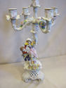 Beautiful Handpainted Capodimonte Styled Candleabr