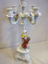 Beautiful Handpainted Capodimonte Styled Candleabr