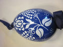 Russian Handpainted Ceramic Cobalt Egg Ribbon Tie 