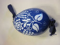 Russian Handpainted Ceramic Cobalt Egg Ribbon Tie 