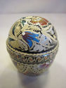 Russian Handpainted Metal  Egg - Copper Interior