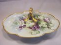 Ceramic Handled Dish with Berries and Florals