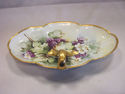 Ceramic Handled Dish with Berries and Florals