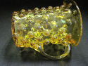 Small Yellow Hobnail Glass Pitcher