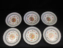 Set of Six Reticulated Dishes - Germany