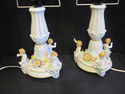 Antique French Porcelain Handpainted Lamps and Sha