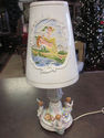 Antique French Porcelain Handpainted Lamps and Sha