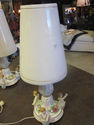 Antique French Porcelain Handpainted Lamps and Sha